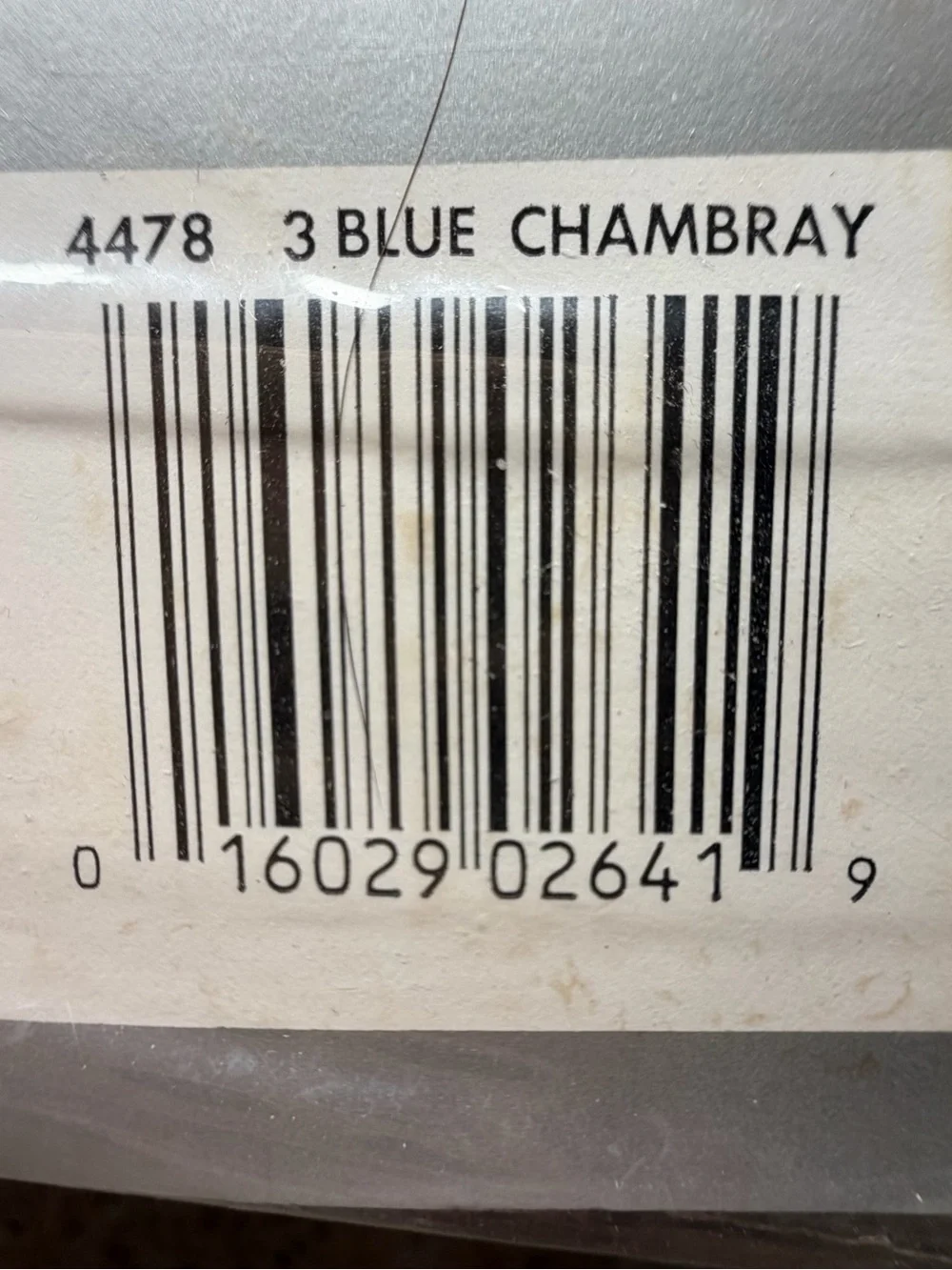 VTG Christian Dior Pantyhose NIP Rare Blue Chambray Size 3 Large